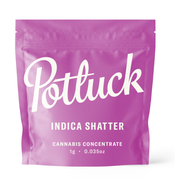 Potluck - Indica Shatter - cannabis Concentrate | Haute Health Canada