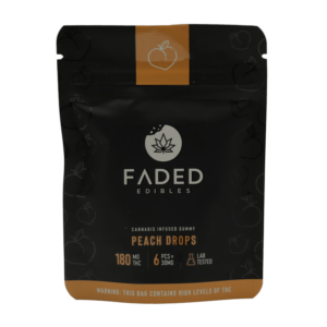 Faded Edibles – Peach Drops – 180mg | Haute Health Canada