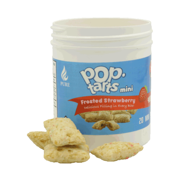 Pop Tarts Mini’s – THC Infused Frosted Strawberry Bites – 400mg | Haute Health Canada