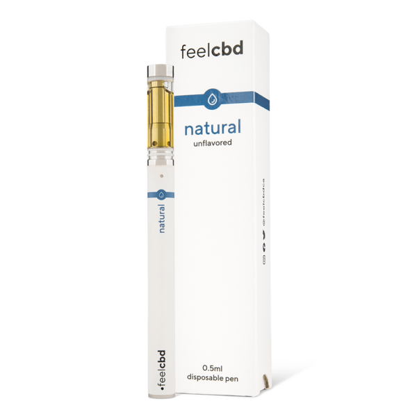 FeelCBD – Natural – Disposable CBD Vape Pen 0.5ml | Haute Health Canada