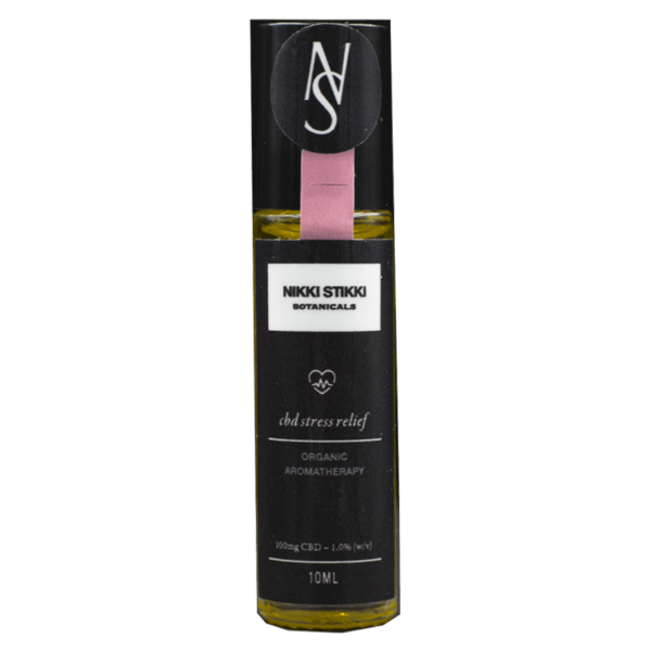 Nikki Stikki Botanicals – Organic Aromatherapy – CBD Stress Relief Roller 100mg CBD | Haute Health Canada