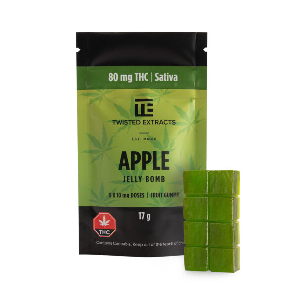 Twisted Extracts – Apple Jelly Bomb – Sativa – 80mg THC | Haute Health Canada