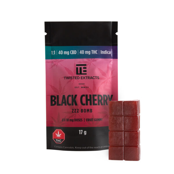 Twisted Extracts – Black Cherry 1:1 Zzz Bombs | Haute Health Canada