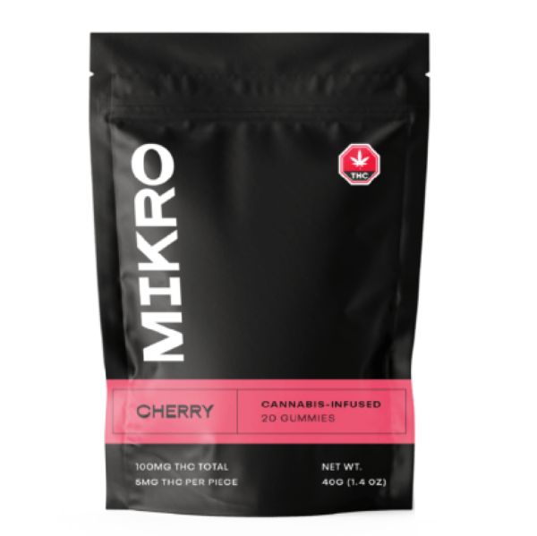 Mikro – THC Gummies – 100mg THC – Cherry | Haute Health Canada