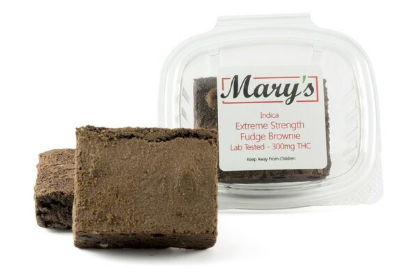 Mary’s Medibles – Extreme Strength Fudge Brownie – 300mg THC (Indica) | Haute Health Canada