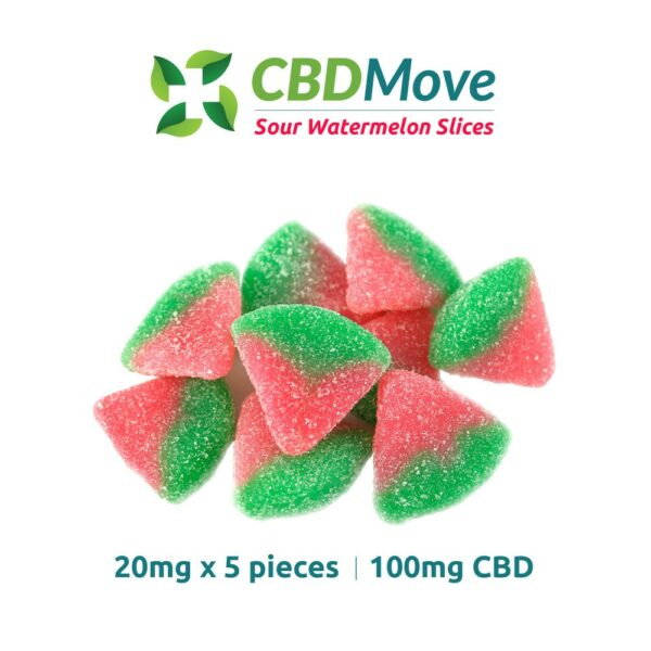 CBD Move – CBD Gummies – Watermelon – 100mg CBD | Haute Health Canada