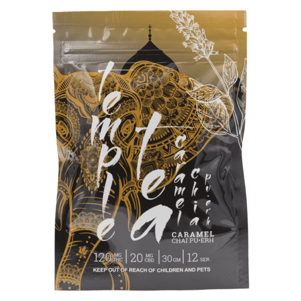 Temple Tea – Caramel Chai Pu-Erh 120mg THC | Haute Health Canada