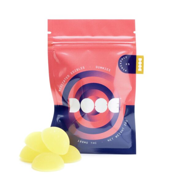 Dose Edibles Gummies – Pineapple | Haute Health Canada