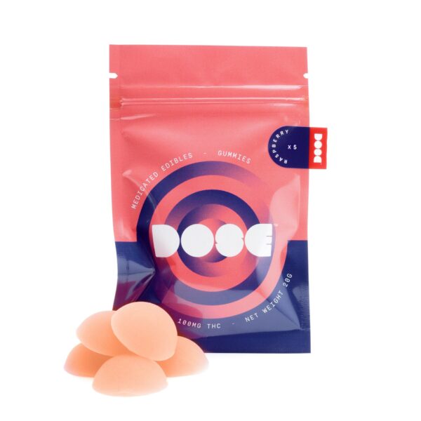 Dose Edibles Gummies – Raspberry | Haute Health Canada