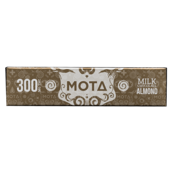 MOTA Edibles – Milk Chocolate Almond Bar – 300mg THC | Haute Health Canada