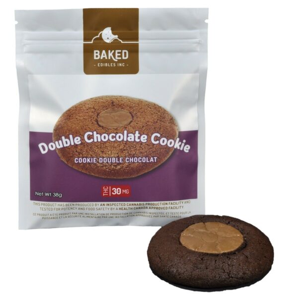 Baked Edibles – Cookie – Double Chocolate 30mg THC | Haute Health Canada