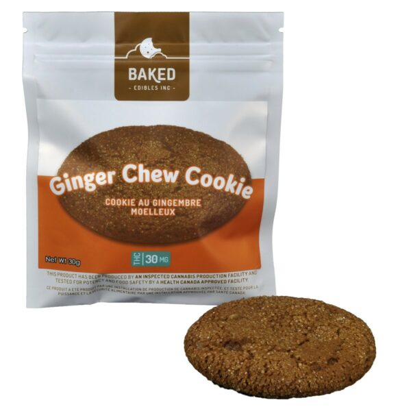 Baked Edibles – Cookie – Ginger Chew 30mg THC | Haute Health Canada