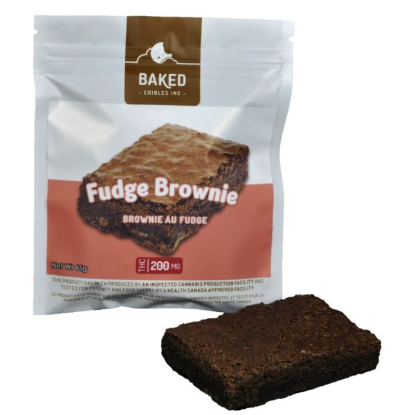 Baked Edibles – Fudge Brownie 200mg THC | Haute Health Canada