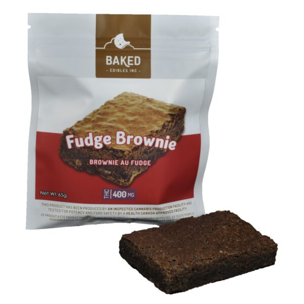 Baked Edibles – Fudge Brownie 400mg THC | Haute Health Canada