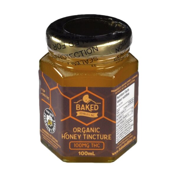 Baked Edibles – Organic Honey Tincture 100mg THC | Haute Health Canada