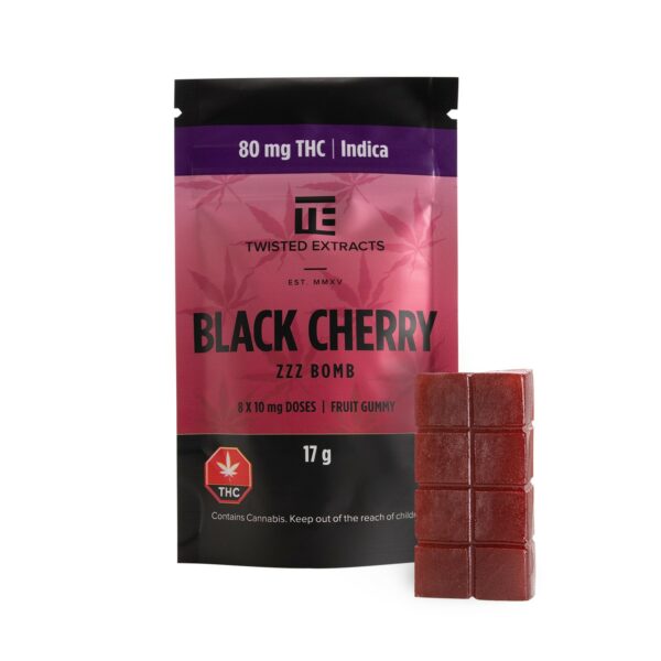 Twisted Extracts – Black Cherry – Zzz Bombs – 80mg THC | Haute Health Canada