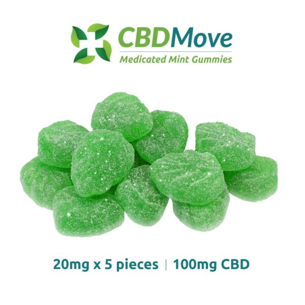 CBD Move – CBD Gummies – Mint Leaves – 100mg | Haute Health Canada