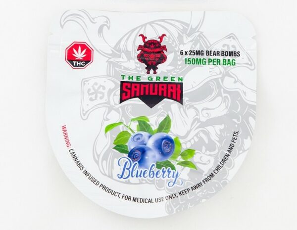 The Green Samurai – Blueberry Gummies – 150mg | Haute Health Canada