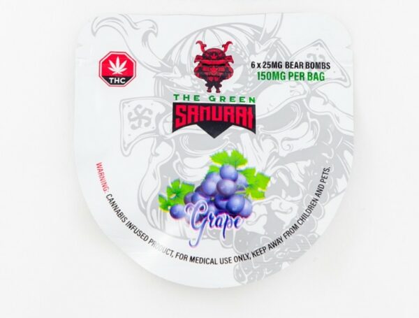 The Green Samurai – Grape Gummies – 150mg | Haute Health Canada