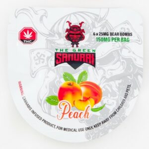 The Green Samurai – Peach Gummies – 150mg | Haute Health Canada