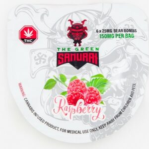 The Green Samurai – Raspberry Gummies – 150mg | Haute Health Canada