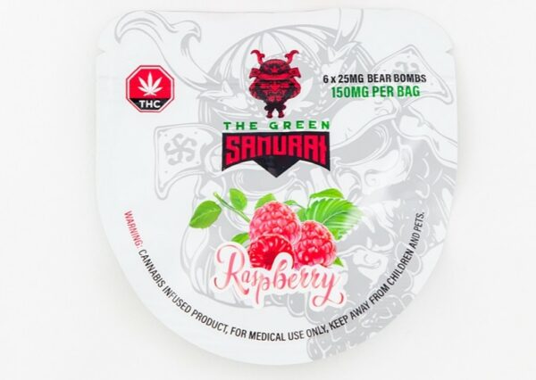 The Green Samurai – Raspberry Gummies – 150mg | Haute Health Canada