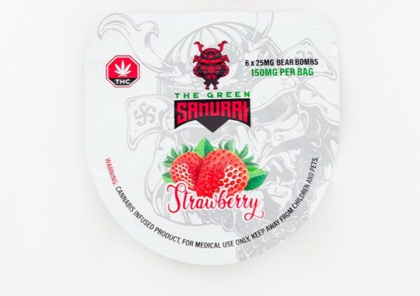 The Green Samurai – Strawberry Gummies – 150mg | Haute Health Canada