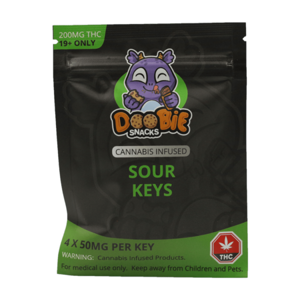 Doobie Snacks – CBD Sour Gummy Bears – 150mg CBD | Haute Health Canada