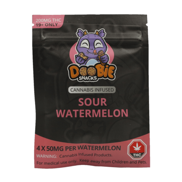 Doobie Snacks – CBD Sour Gummy Bears – 150mg CBD | Haute Health Canada