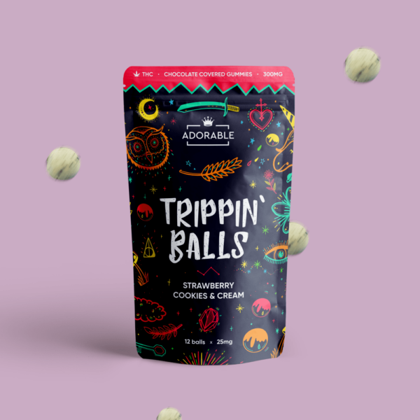 Adorable – Trippin’ Balls – Strawberry Cookies & Cream – 300mg | Haute Health Canada