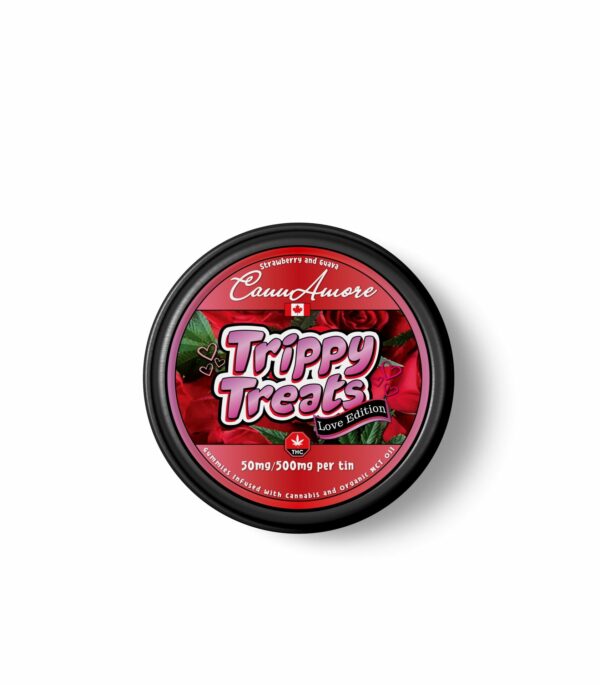 Trippy Treats – Strawberry Guava – CannAmore Love Edition – 500mg THC | Haute Health Canada