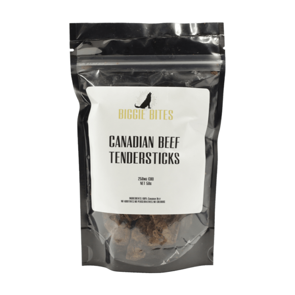 Biggie Bites – Canadian Beef Tendersticks – 250mg CBD | Haute Health Canada