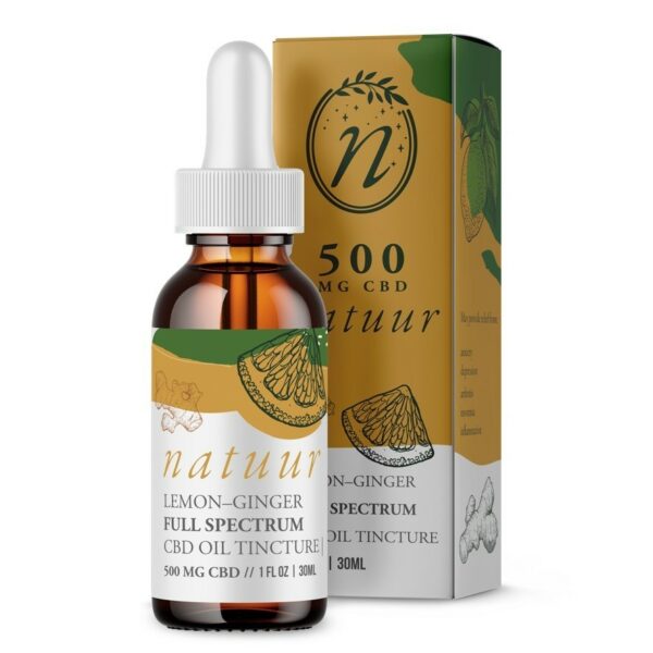 Natuur – Full Spectrum CBD Oil Tincture – Lemon Ginger – 1000mg | Haute Health Canada