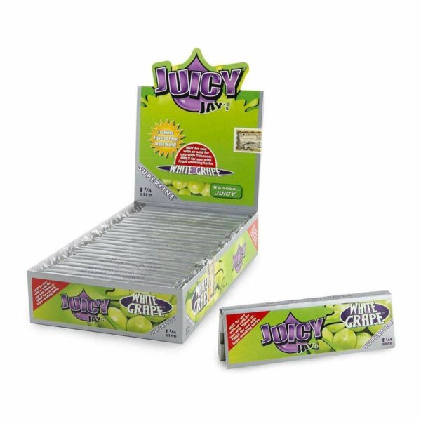 Juicy Jay’s – Hemp Papers (1.25 inch) – White Grape | Haute Health Canada