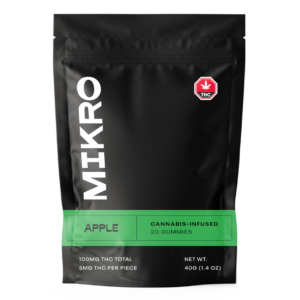 Mikro – THC Gummies – 100mg THC – Apple | Haute Health Canada