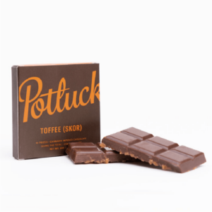 Potluck – Infused Chocolate – Toffee (Skor) – 300mg THC | Haute Health Canada