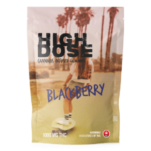 High Dose – cannabis Infused Gummies – Blackberry – 1000mg/1500mg | Haute Health Canada