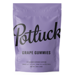 Potluck Extracts – Grape Gummies (1:1) – 100mg THC / 100mg CBD | Haute Health Canada