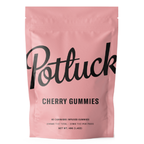 Potluck Extracts – Cherry Gummies – 200mg THC | Haute Health Canada