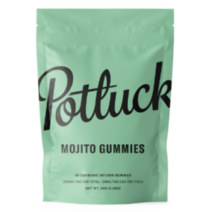 Potluck Extracts – Mojito Gummies (1:1) – 100mg THC / 100mg CBD | Haute Health Canada