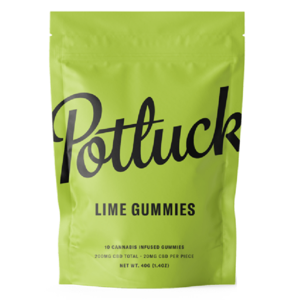 Potluck Extracts – Lime Gummies (CBD) – 200mg | Haute Health Canada