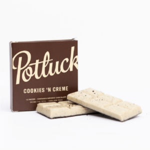 Potluck – Infused Chocolate – Cookies & Cream – 300mg THC | Haute Health Canada