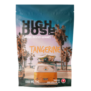 High Dose – cannabis Infused Gummies – Tangerine – 1000mg/1500mg | Haute Health Canada