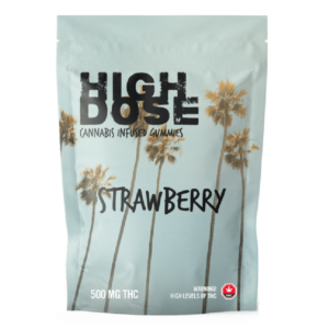 High Dose – cannabis Infused Gummies – Strawberry – 500mg/1000mg | Haute Health Canada