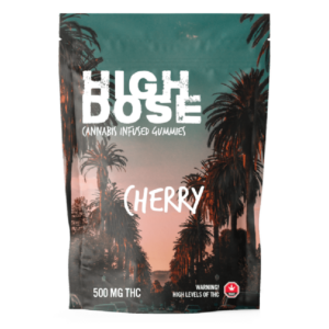 High Dose – cannabis Infused Gummies – Cherry – 500mg/1000mg | Haute Health Canada