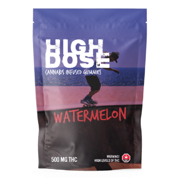 High Dose – cannabis Infused Gummies – Watermelon – 500mg/1000mg | Haute Health Canada