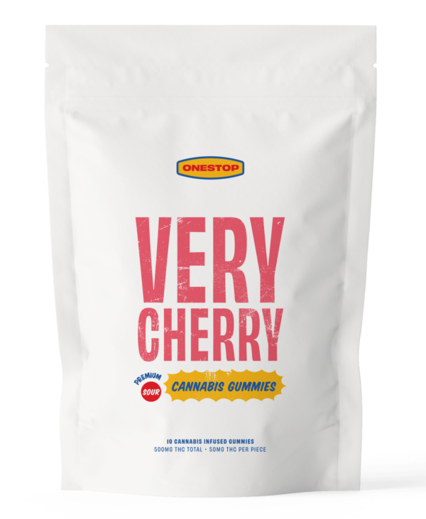 Onestop – Very Cherry THC Gummies 500mg | Haute Health Canada