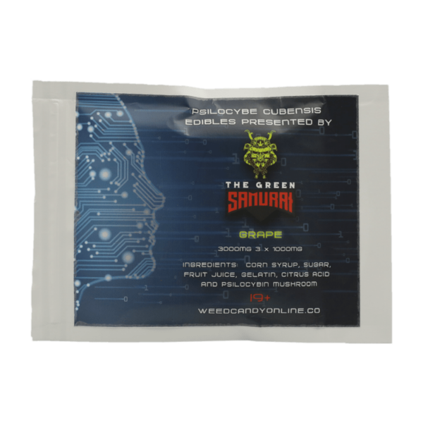 The Green Samurai – Shroom Gummies – Grape – 3g | Haute Health Canada