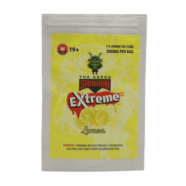 Green Samurai Extreme – Lemon Gummy – 300mg THC | Haute Health Canada