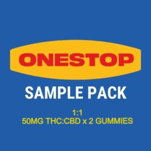 Onestop – Sample Pack – 1:1 – (50mg CBD:THC x 2 Gummies) | Haute Health Canada